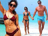 MIC's Louise Thompson and Ryan Libbey show off toned beach bodies as they enjoy a snorkel trip in the Maldives