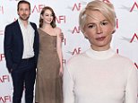 Emma Stone and on-screen beau Ryan Gosling join Michelle Williams and a star-studded Hollywood crowd at this year's AFI Awards