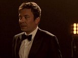 Jimmy Fallon gets off to rocky start after teleprompter fails as he kicks off Golden Globes with La La Land parody