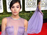 Golden Globes red carpet sees Hailee Steinfeld elegant in sheer Vera Wang gown