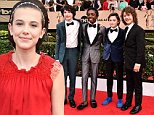 Millie Bobby Brown and Stranger Things cast at SAG Awards