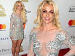 Britney Spears wows in transparent starburst frock