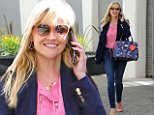 Reese Witherspoon goes business casual chic to her office