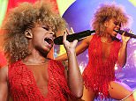 Fleur East sizzles in scarlet at Comic Relief bash  