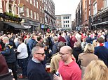 Lincoln City fans set off smoke bombs at tube station