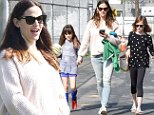 Jennifer Garner takes kids Seraphina and Violet to game