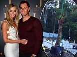 Jennifer Hawkins plants a GIANT palm tree at her mansion