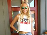 Poppy Delevingne dons crop top at Coachella