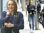 Lily-Rose Depp rocks tight denim as she walks to lunch