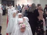 Muslim girls, 9, wear white for a Sydney hijab ceremony
