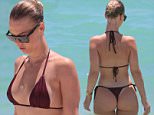 Bianca Elouise sports G-string bikini in Miami