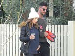 Snezana Markoski cradles burgeoning baby bump in Melbourne