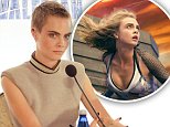 Cara Delevingne attends new film's press conference