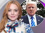 Lindsay Lohan comes to Donald Trump's rescue on Twitter