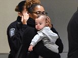 Janet Jackson takes baby Eissa to New York