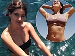 Tahnee Atkinson flashes EXTREME cleavage as she exits pool