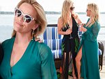 Reese Witherspoon dons green maxi dress for yacht party