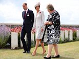 William and Kate visit Commonwealth War Graves