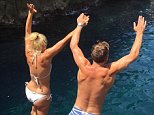 Bikini-clad Holly Willoughby celebrates anniversary