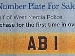 Rare police AB1 numberplate goes to ex-chief