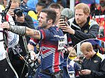 Prince Harry watches the Invictus Games archery finals