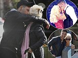 Debbie McGee, 58, cuddles up to her dance partner, 27