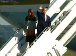 President Donald Trump and Melania arrive in Japan