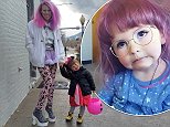 Mother says she lets her daughter, three, DYE her hair