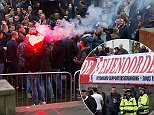 Feyenoord fans light up Manchester ahead of City clash