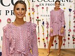 Newly-engaged Vogue Williams cuts a ladylike figure