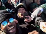 Eagles players share footage of Super Bowl parade