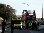 Two dead and 45 hurt after bus crashes into tree in Malta