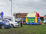 Bouncy castle appears at demonstration outside Alfie Evans hospital