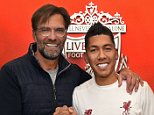 Liverpool boss Jurgen Klopp hails Roberto Firmino after new contract