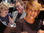 Julie Bishop has a laugh with Jean-Claude Van Damme