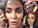 Huda Kattan creates the elevator makeup challenge