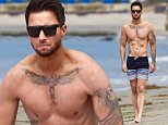 Michael Turnbull flaunts his washboard abs in Malibu