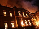 Giant flames tear through National Museum in Rio de Janeiro